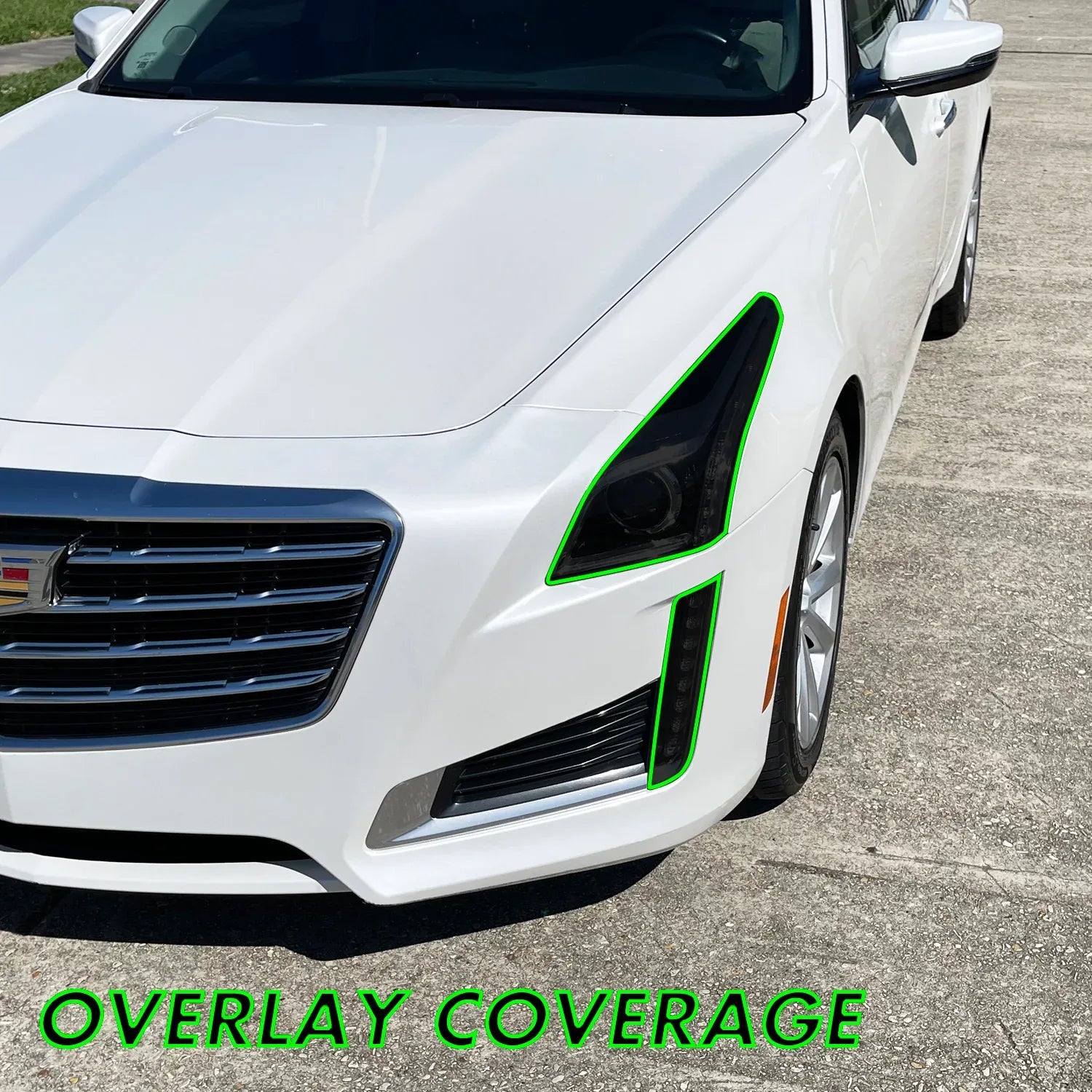 2014-2019 Cadillac CTS | Headlight PreCut Tint Overlays