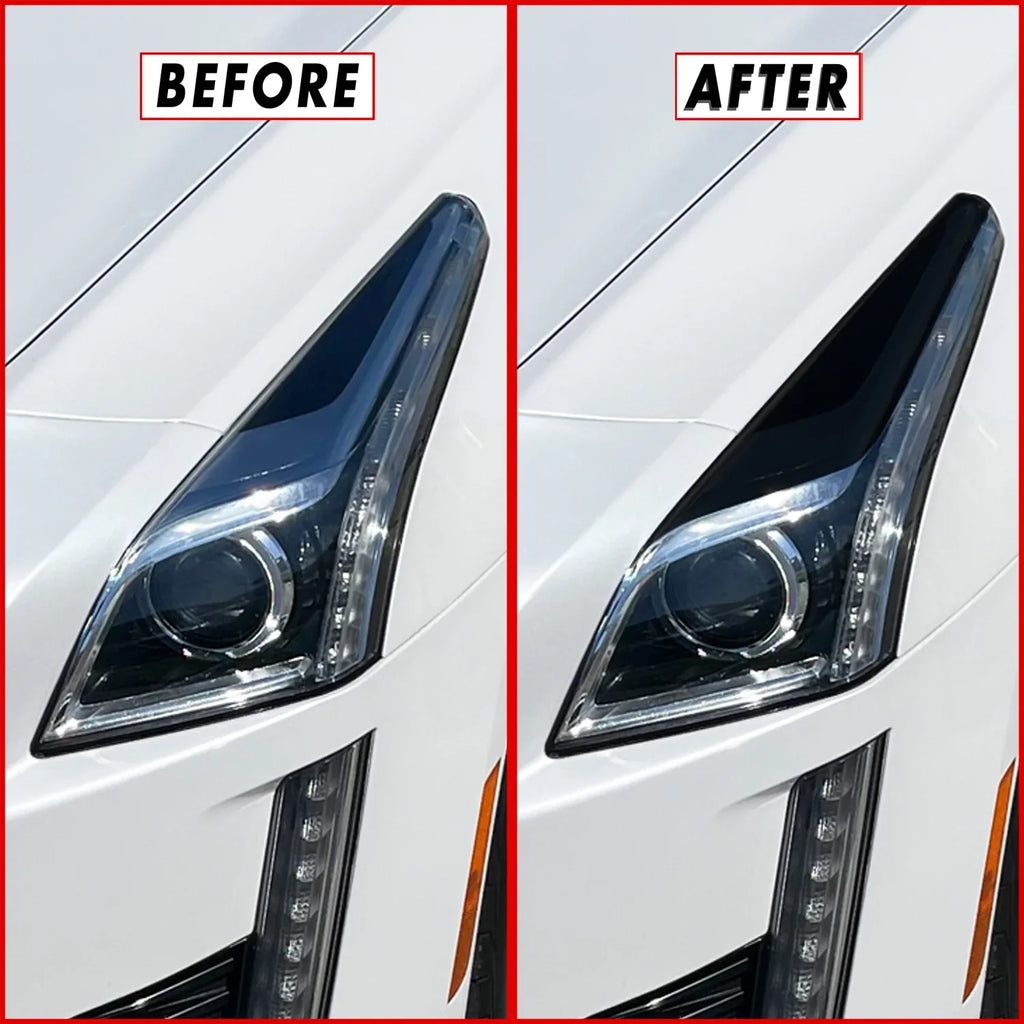 2014-2019 Cadillac CTS | Headlight Eyelid PreCut Vinyl Overlays