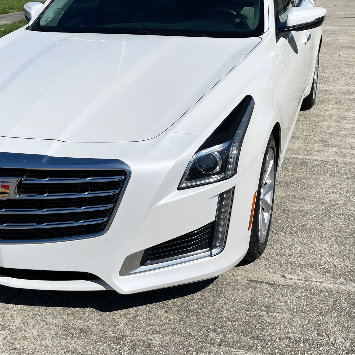 2014-2019 Cadillac CTS | Headlight Eyelid PreCut Vinyl Overlays