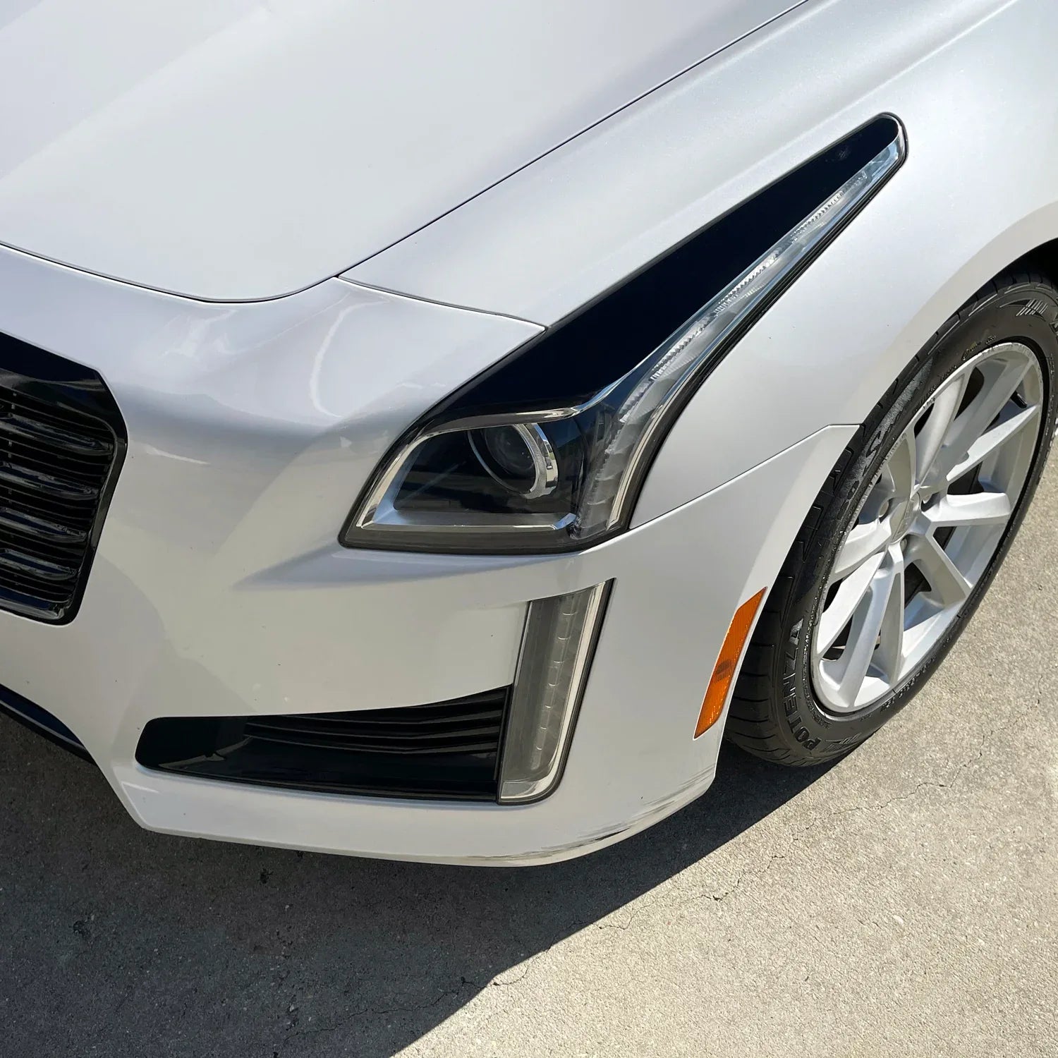 2014-2019 Cadillac CTS | Headlight Eyelid PreCut Vinyl Overlays