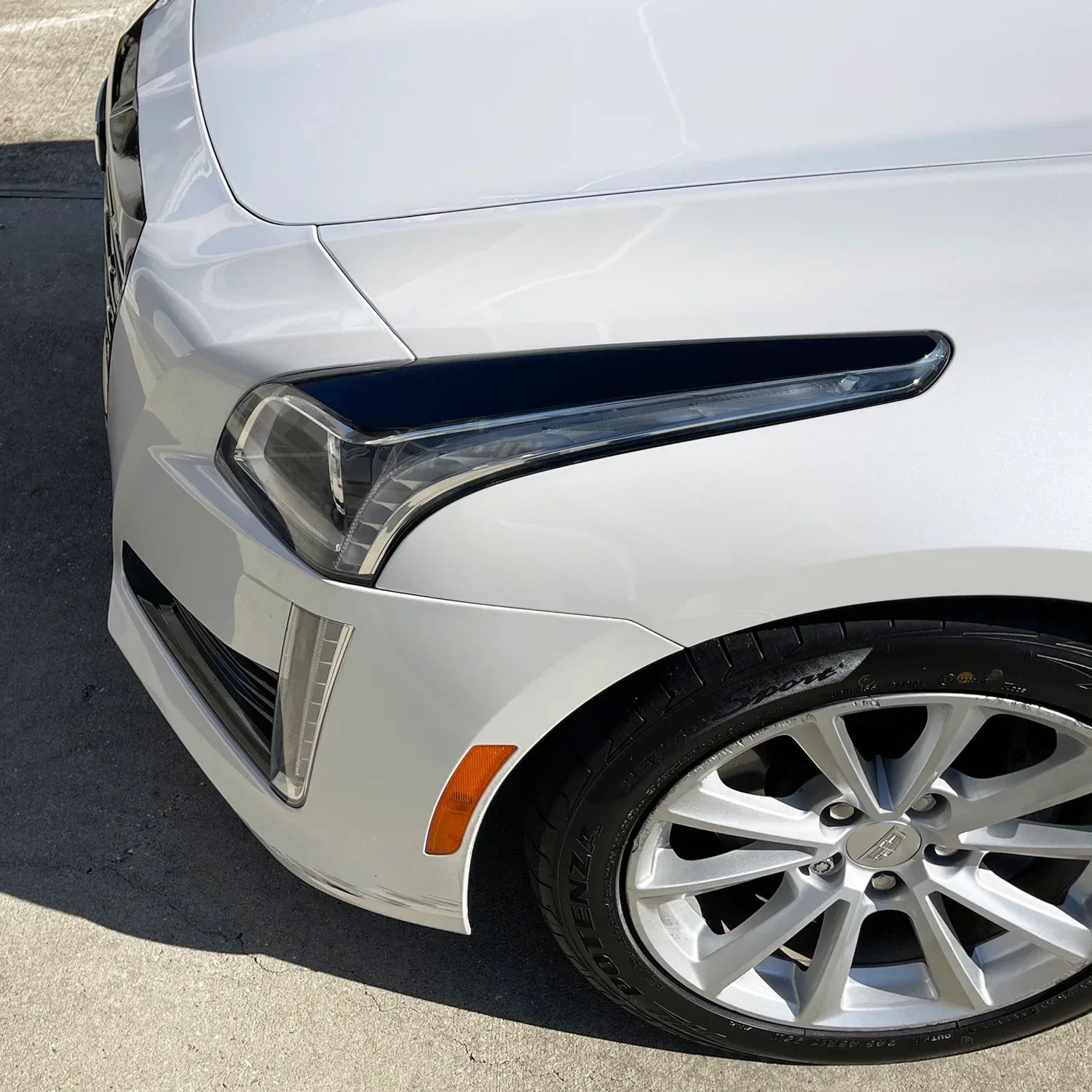 2014-2019 Cadillac CTS | Headlight Eyelid PreCut Vinyl Overlays