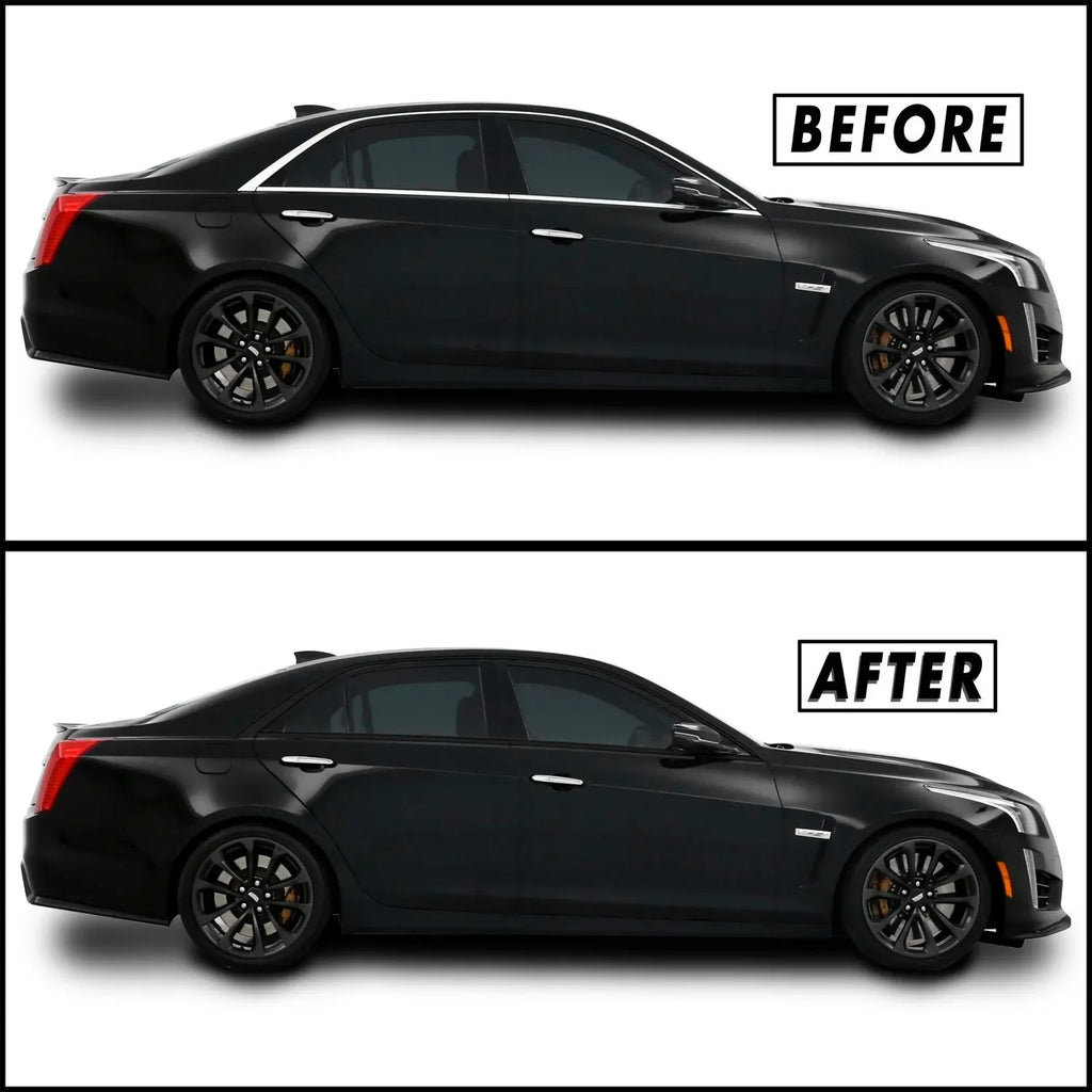 2014-2019 Cadillac CTS | Window Trim Chrome Delete PreCut Vinyl Wrap