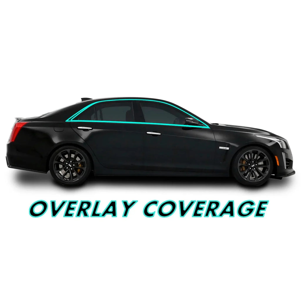 2014-2019 Cadillac CTS | Window Trim Chrome Delete PreCut Vinyl Wrap