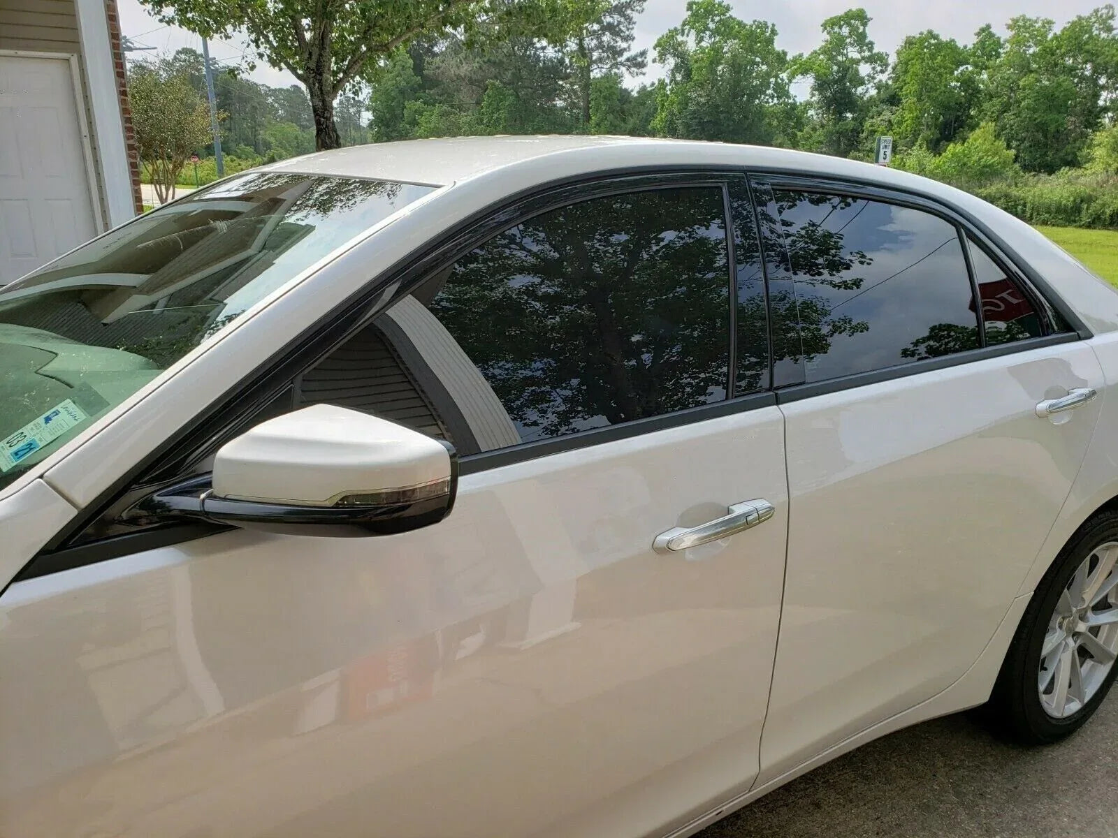 2014-2019 Cadillac CTS | Window Trim Chrome Delete PreCut Vinyl Wrap