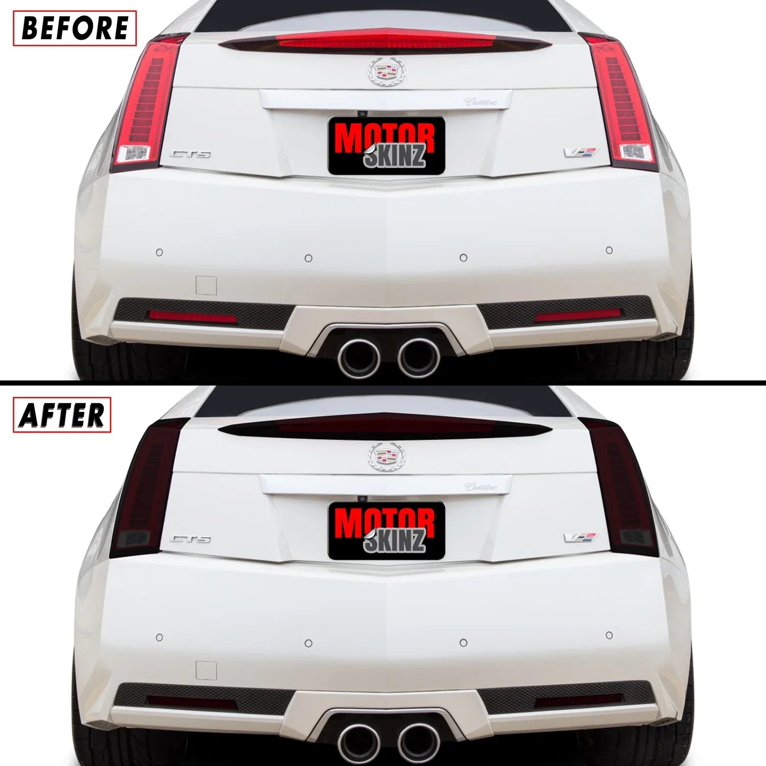 2011-2014 Cadillac CTS Coupe | Tail Light Combo PreCut Tint Overlays