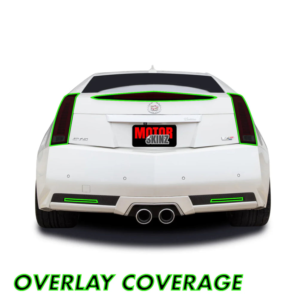 2011-2014 Cadillac CTS Coupe | Tail Light Combo PreCut Tint Overlays