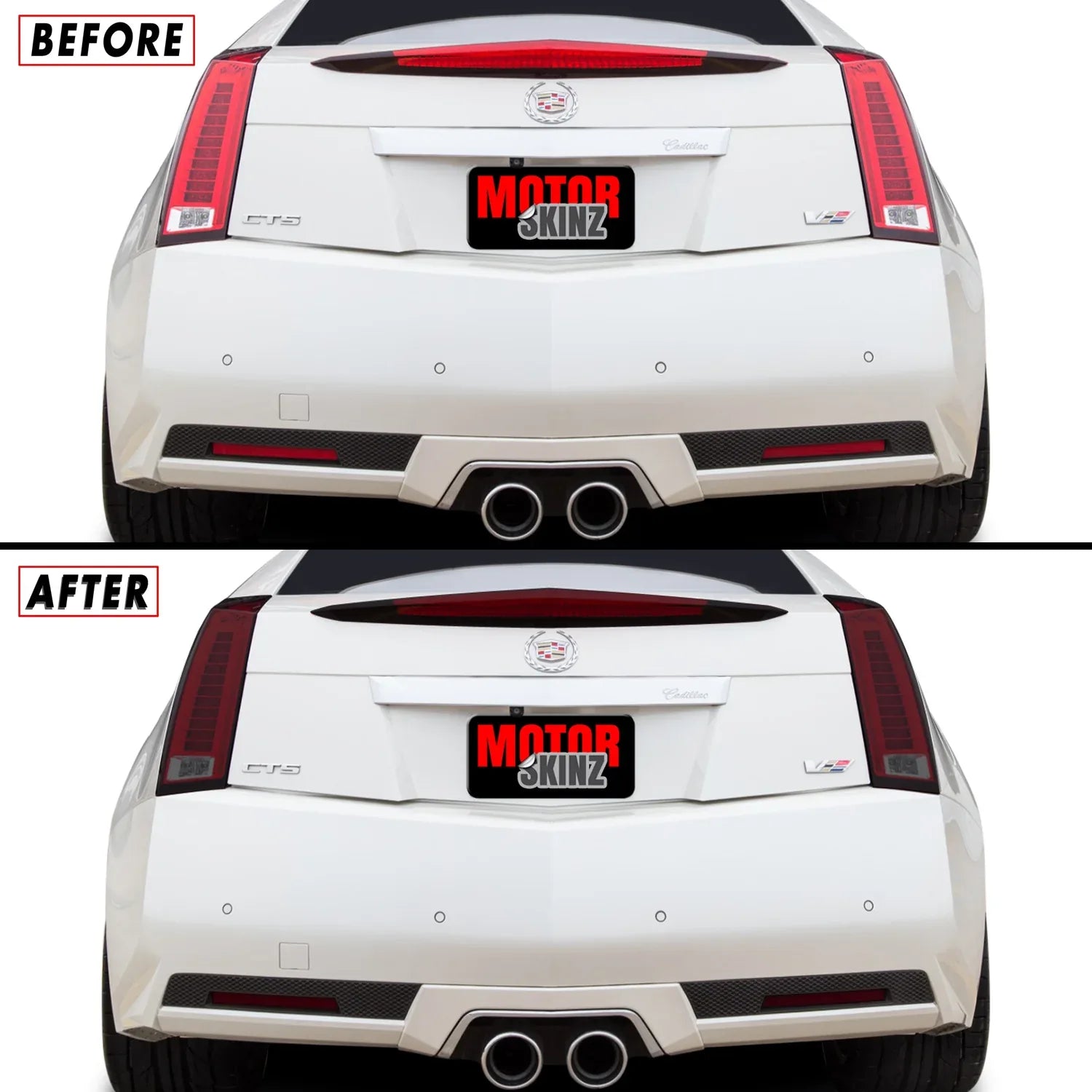 2011-2014 Cadillac CTS Coupe | Tail Light Combo PreCut Tint Overlays