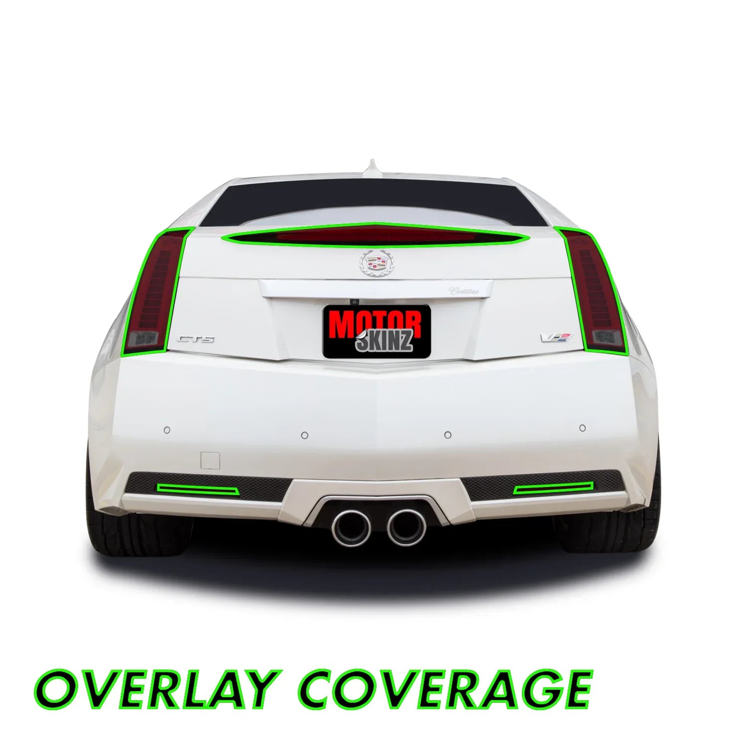 2011-2014 Cadillac CTS Coupe | Tail Light Combo PreCut Tint Overlays