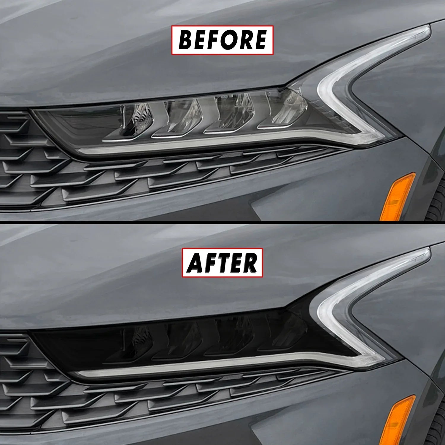 2021-2024 Kia K5 | Headlight Cutout PreCut Tint Overlays