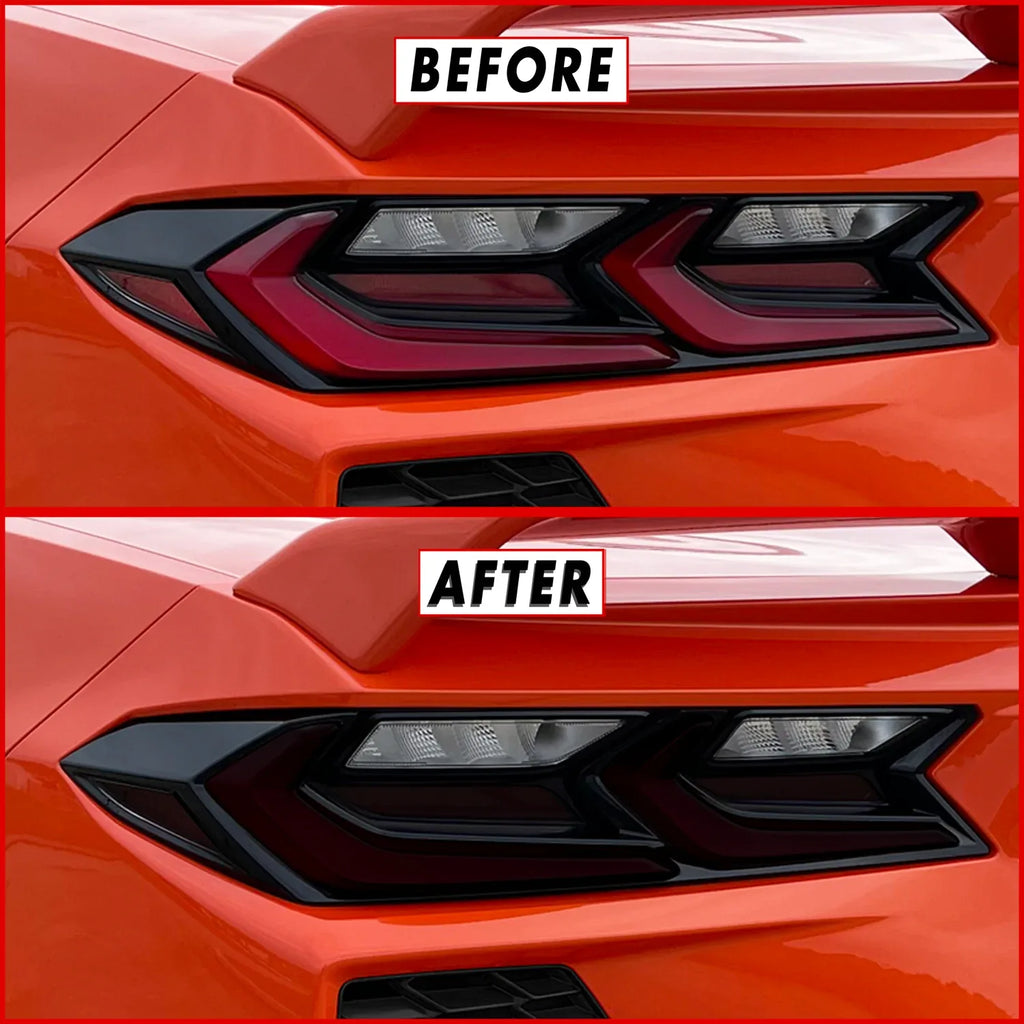 2020-2022 Chevrolet Corvette C8 | Tail Light Cutout PreCut Tint Overlays