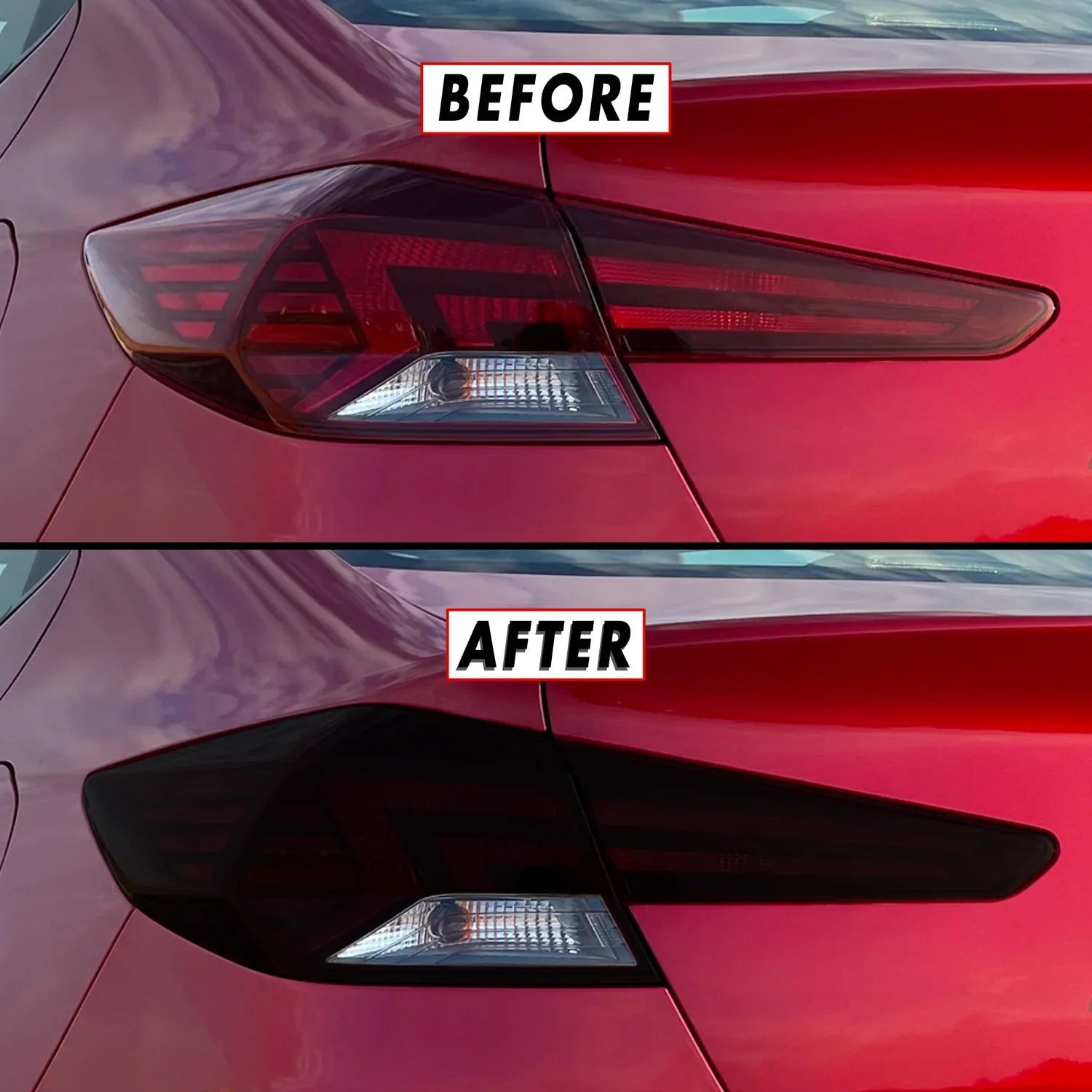 2019-2020 Hyundai Elantra | Tail Light Cutout PreCut Tint Overlays