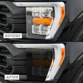 2021-2023 Ford F150 | Headlight Cutout PreCut Tint Overlays