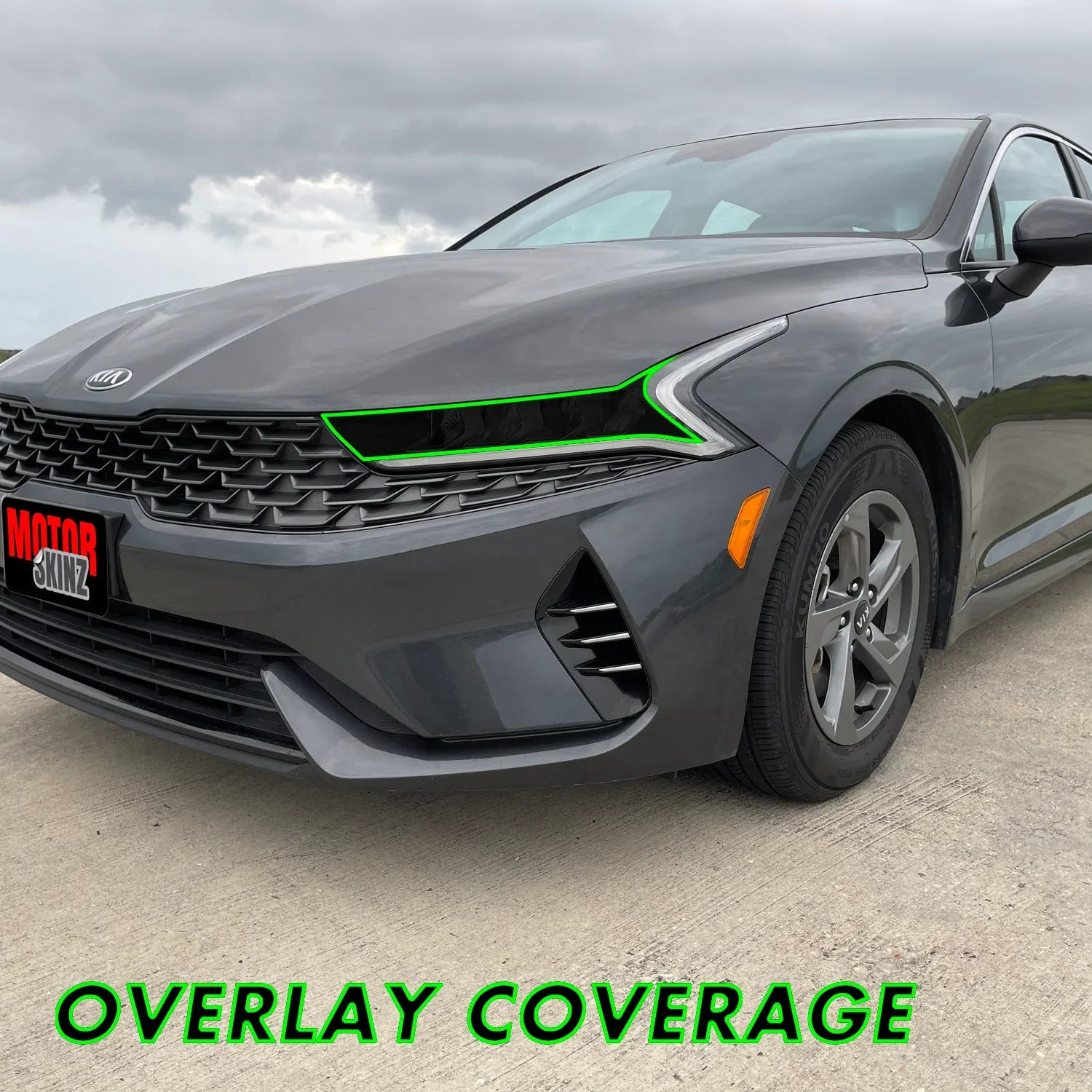 2021-2024 Kia K5 | Headlight Cutout PreCut Tint Overlays