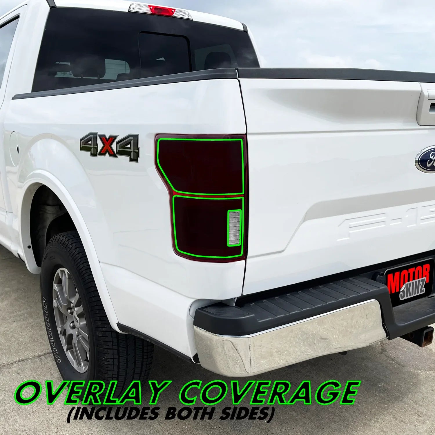 2018-2020 Ford F150 | Tail Light Cutout PreCut Tint Overlays