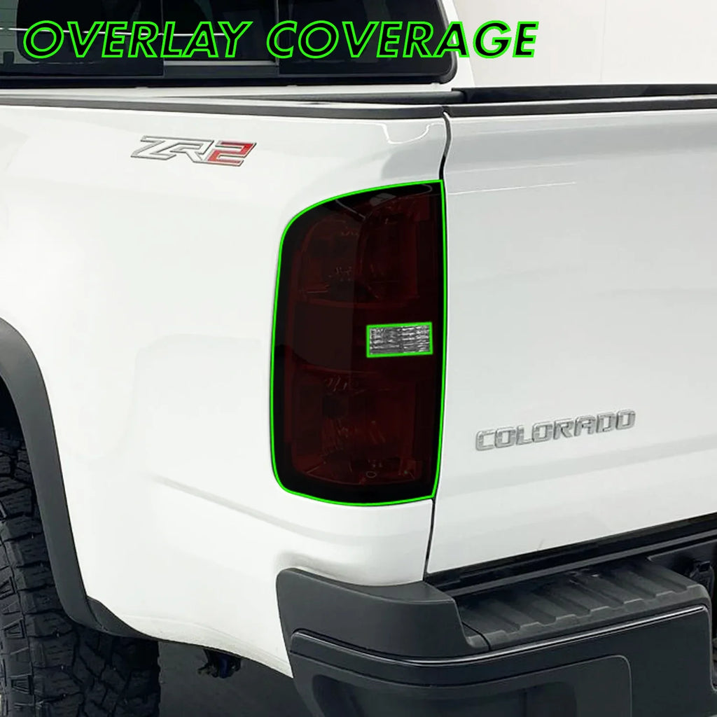2015-2022 Chevrolet Colorado | Tail Light Reverse Cutout PreCut Tint Overlays