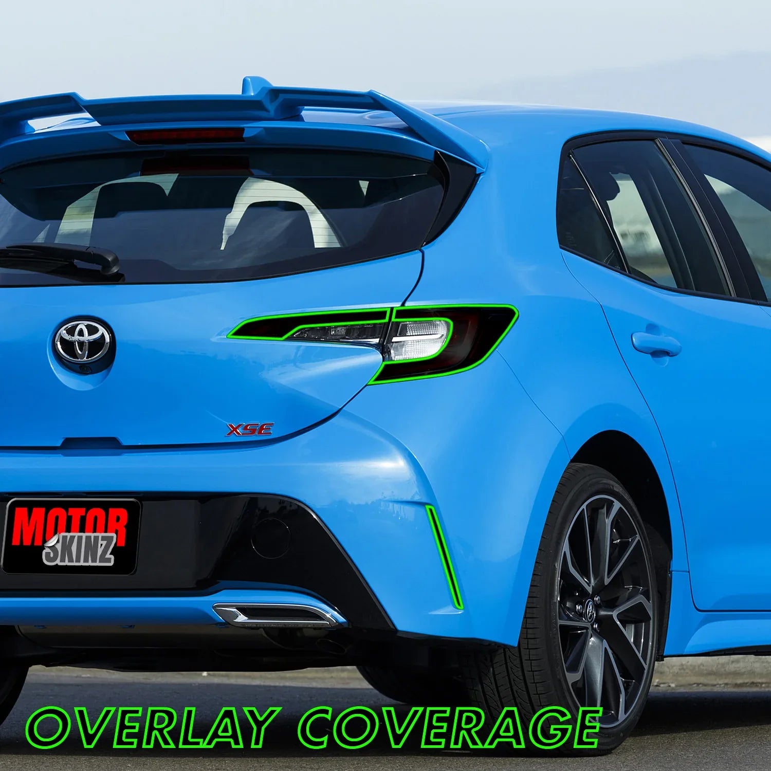 2019-2022 Toyota Corolla Hatchback | Tail Light Cutout PreCut Tint Overlays