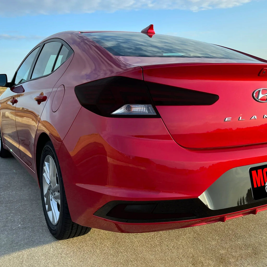 2019-2020 Hyundai Elantra | Tail Light Cutout PreCut Tint Overlays