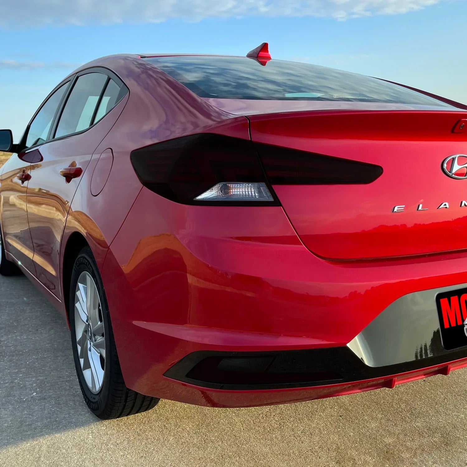 2019-2020 Hyundai Elantra | Tail Light Cutout PreCut Tint Overlays