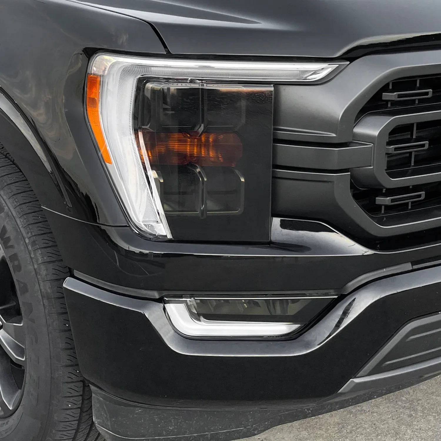 2021-2023 Ford F150 | Headlight Cutout PreCut Tint Overlays