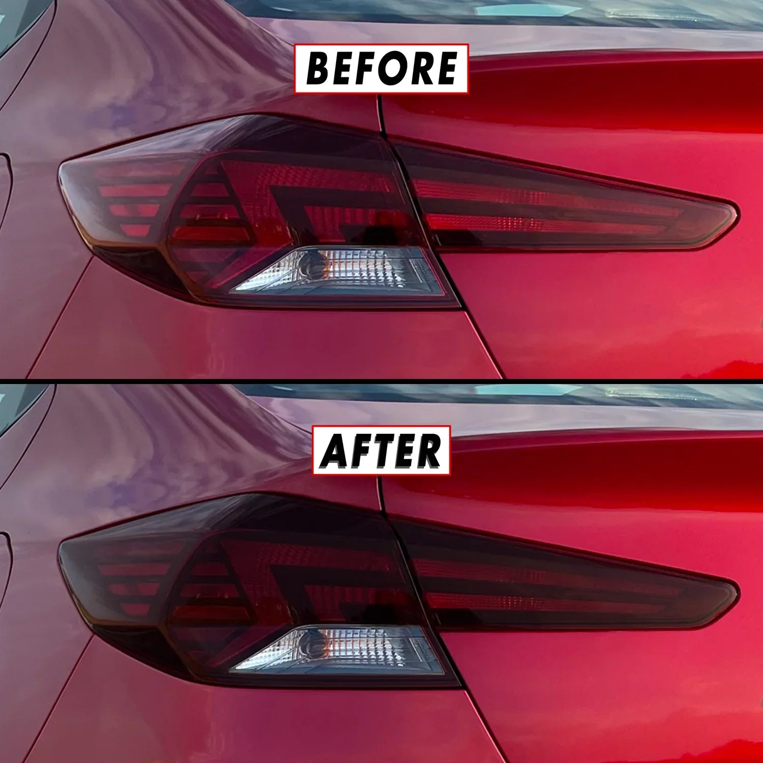 2019-2020 Hyundai Elantra | Tail Light Cutout PreCut Tint Overlays