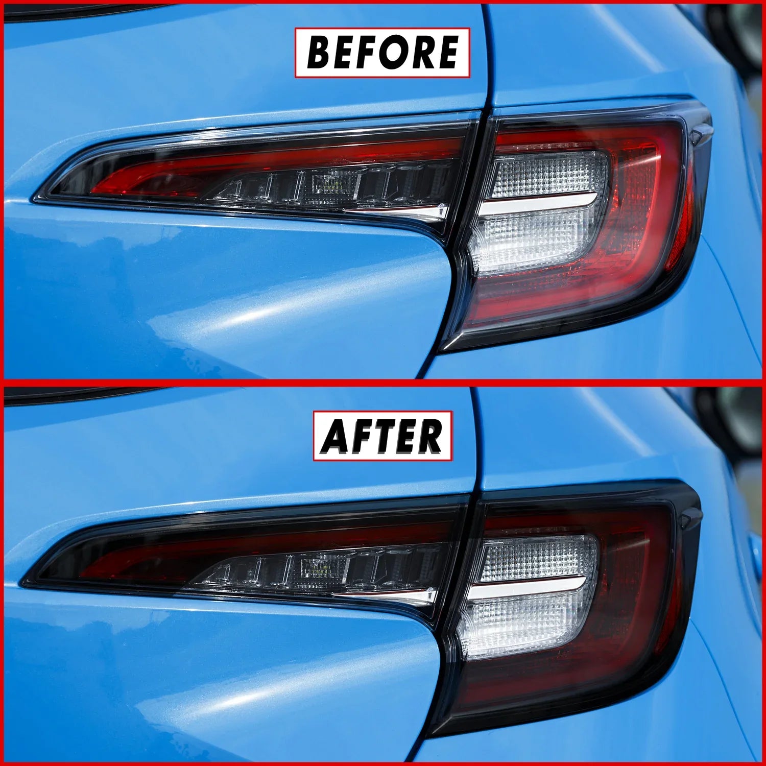 2019-2022 Toyota Corolla Hatchback | Tail Light Cutout PreCut Tint Overlays