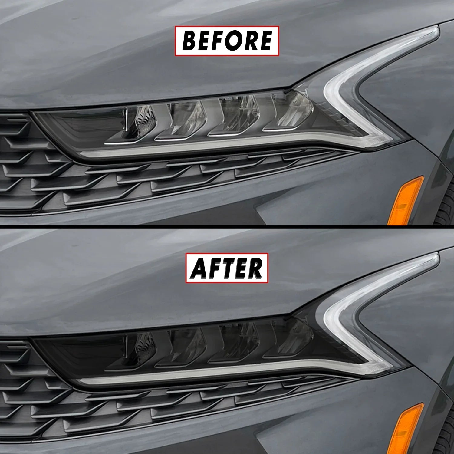 2021-2024 Kia K5 | Headlight Cutout PreCut Tint Overlays