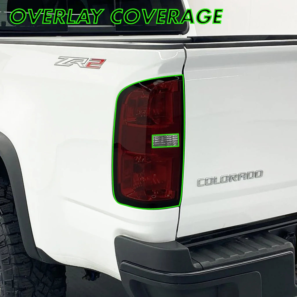 2015-2022 Chevrolet Colorado | Tail Light Reverse Cutout PreCut Tint Overlays
