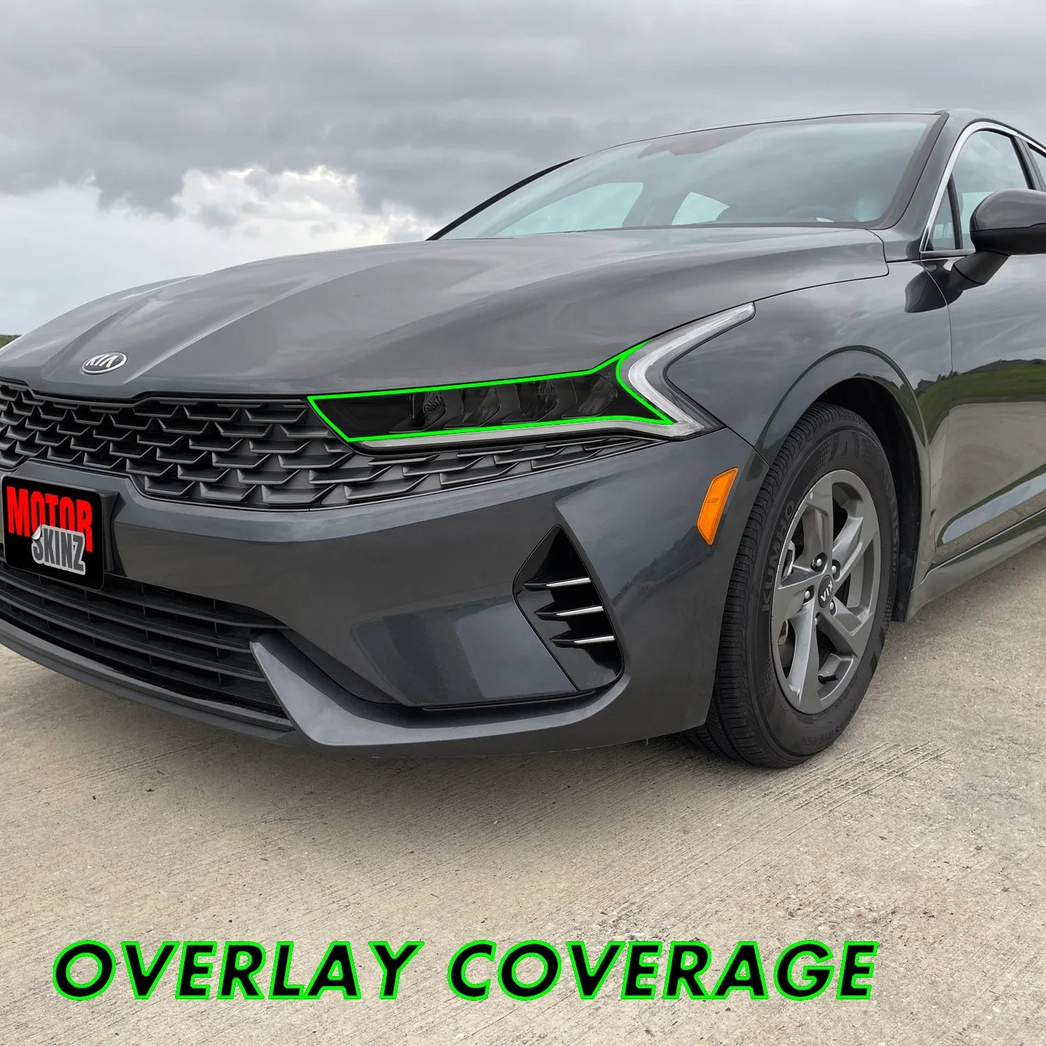 2021-2024 Kia K5 | Headlight Cutout PreCut Tint Overlays