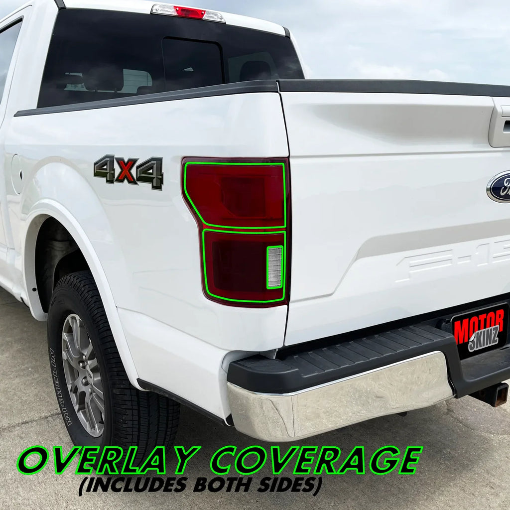 2018-2020 Ford F150 | Tail Light Cutout PreCut Tint Overlays