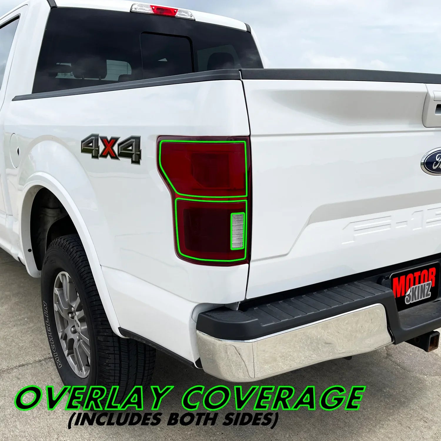 2018-2020 Ford F150 | Tail Light Cutout PreCut Tint Overlays