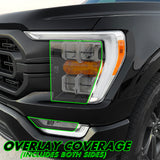 2021-2023 Ford F150 | Headlight Cutout PreCut Tint Overlays