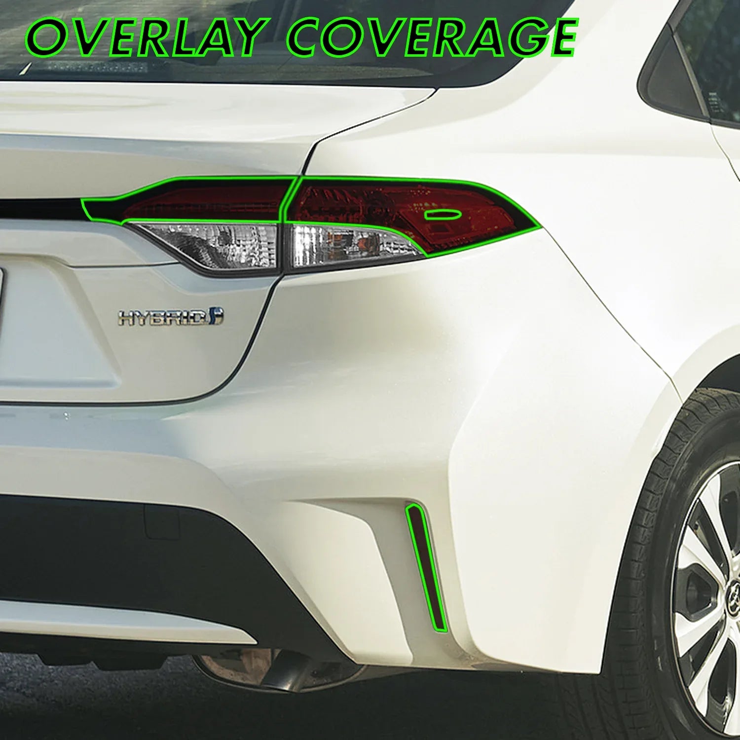 2020-2022 Toyota Corolla Sedan | Tail Light Cutout PreCut Tint Overlays