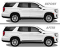 2021-2023 GMC Yukon | Door Molding Trim Chrome Delete PreCut Vinyl Wrap