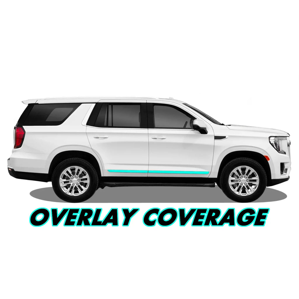 2021-2023 GMC Yukon | Door Molding Trim Chrome Delete PreCut Vinyl Wrap