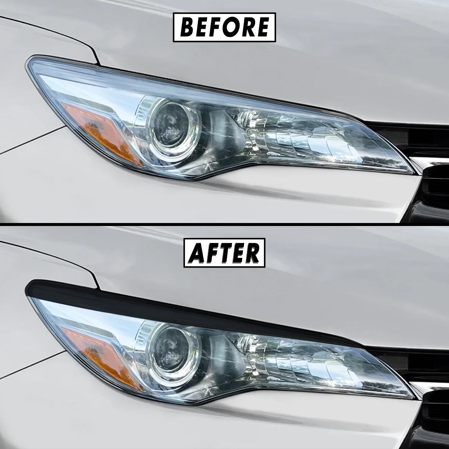 2015-2017 Toyota Camry | Headlight Eyelid PreCut Vinyl Overlays