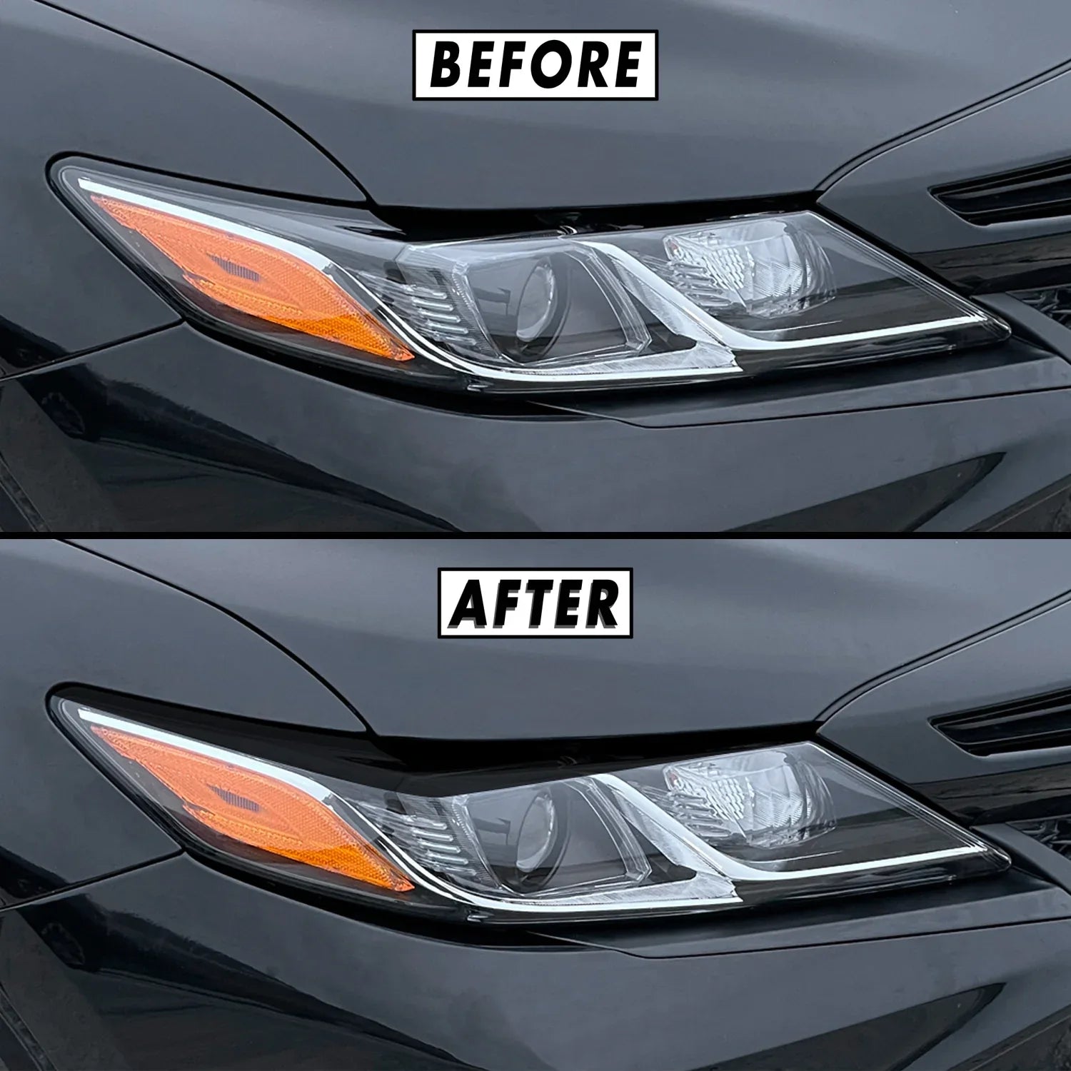 2018-2022 Toyota Camry | Headlight Eyelid PreCut Vinyl Overlays