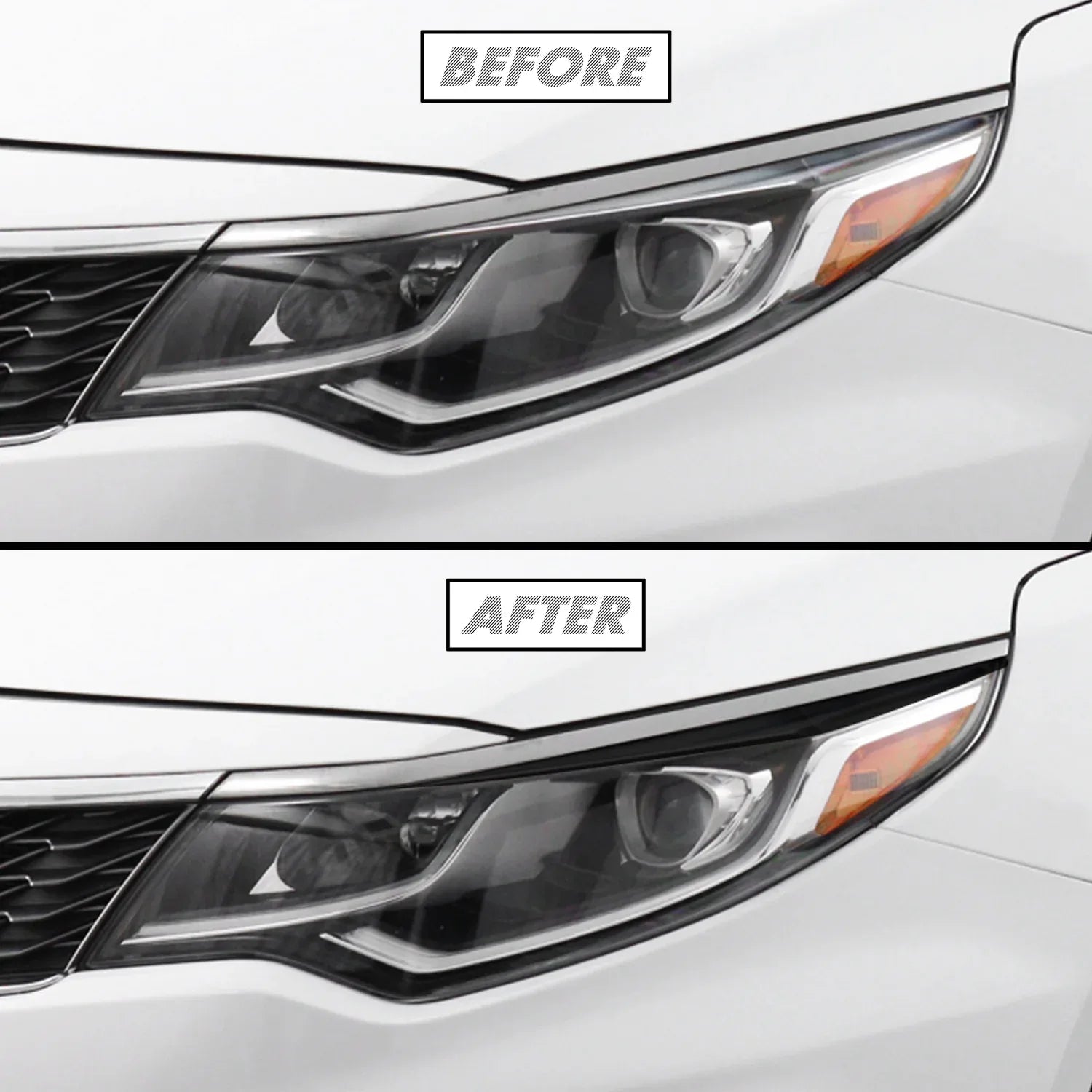 2016-2020 Kia Optima | Headlight Eyelid PreCut Vinyl Overlays