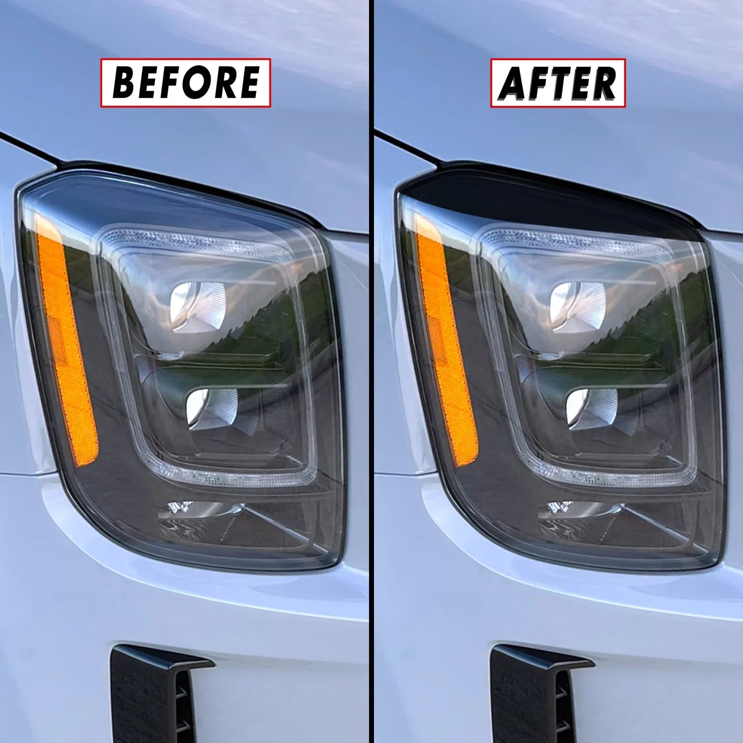 2020-2022 Kia Telluride | Headlight Eyelid PreCut Vinyl Overlays