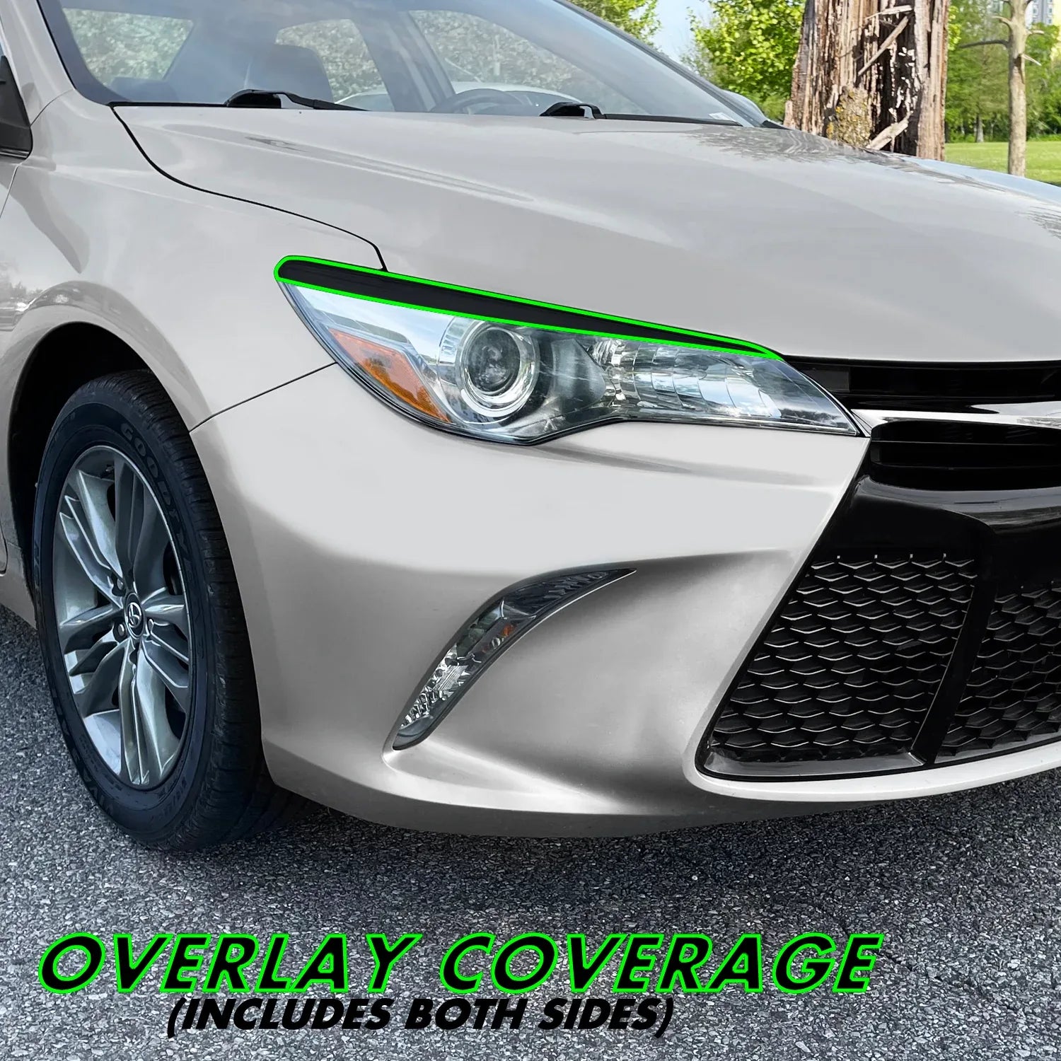 2015-2017 Toyota Camry | Headlight Eyelid PreCut Vinyl Overlays