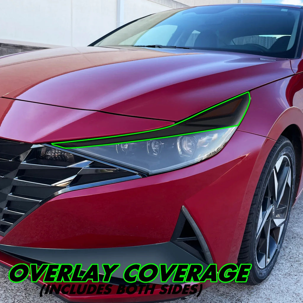 2021-2023 Hyundai Elantra | Headlight Eyelid PreCut Vinyl Overlays