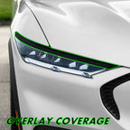 2021-2024 Ford Mustang Mach-E | Headlight Eyelid PreCut Vinyl Overlays