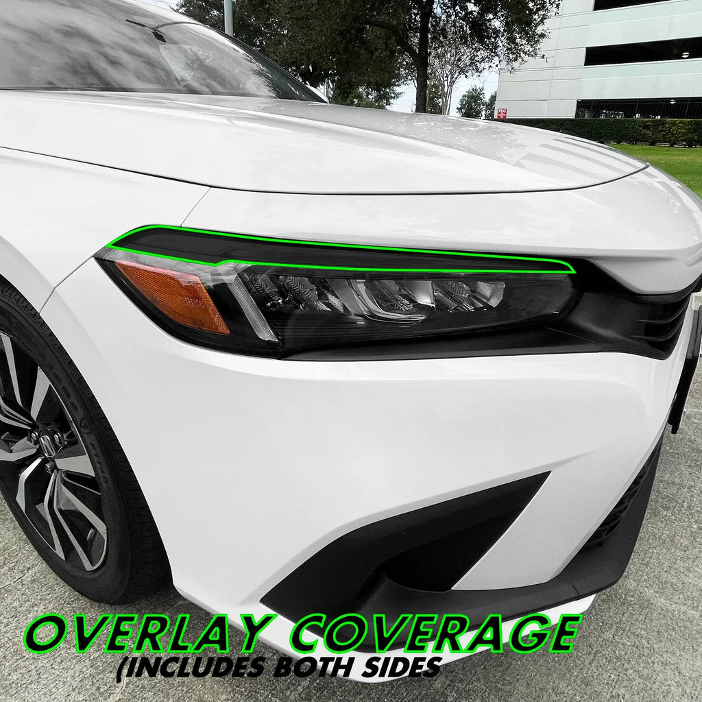 2022-2026 Honda Civic | Headlight Eyelid PreCut Vinyl Overlays