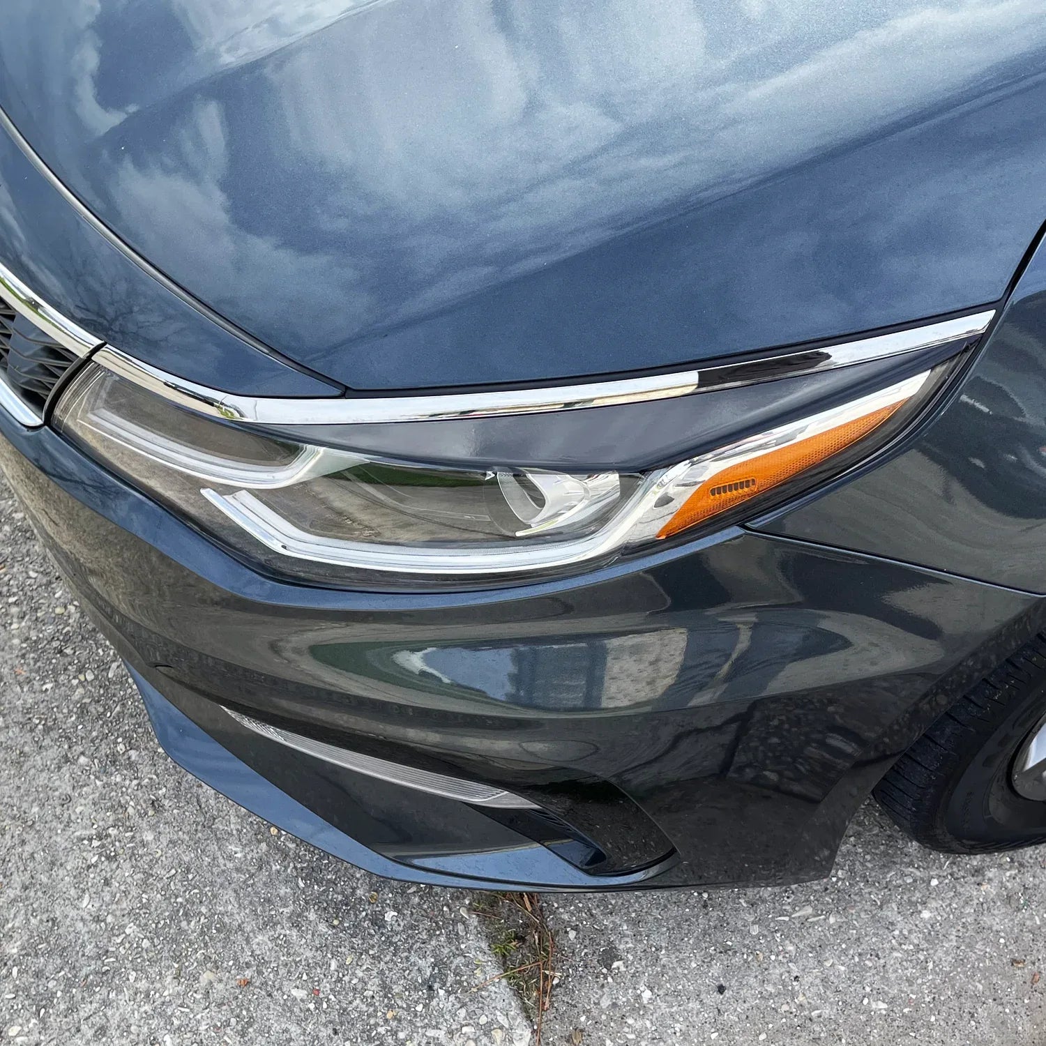 2016-2020 Kia Optima | Headlight Eyelid PreCut Vinyl Overlays