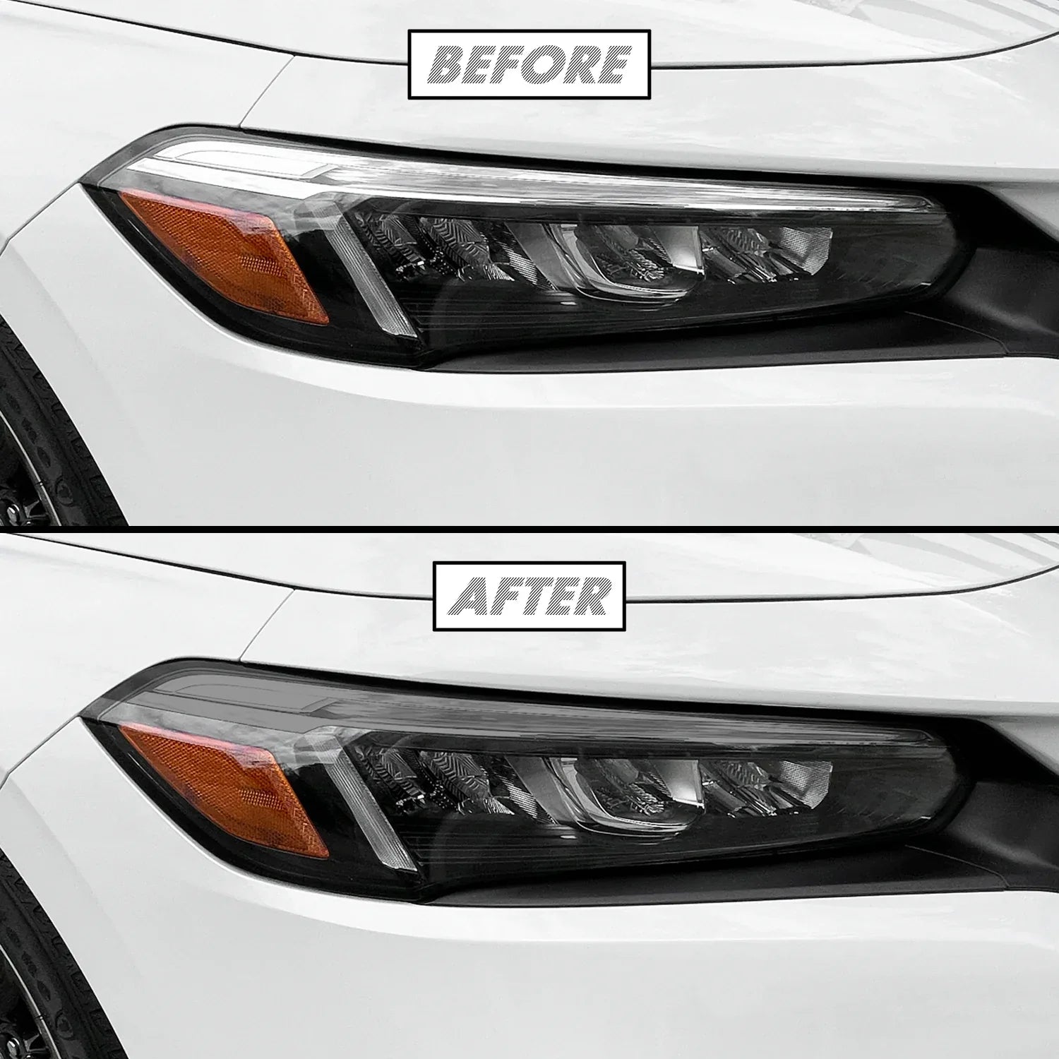 2022-2026 Honda Civic | Headlight Eyelid PreCut Vinyl Overlays