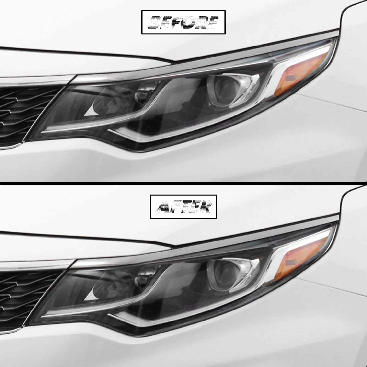 2016-2020 Kia Optima | Headlight Eyelid PreCut Vinyl Overlays