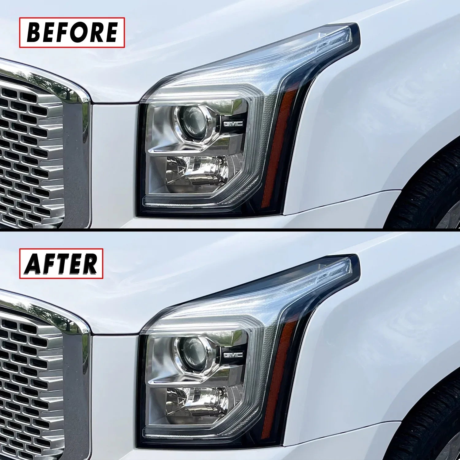 2015-2020 GMC Yukon | Headlight Eyelid PreCut Tint Overlays