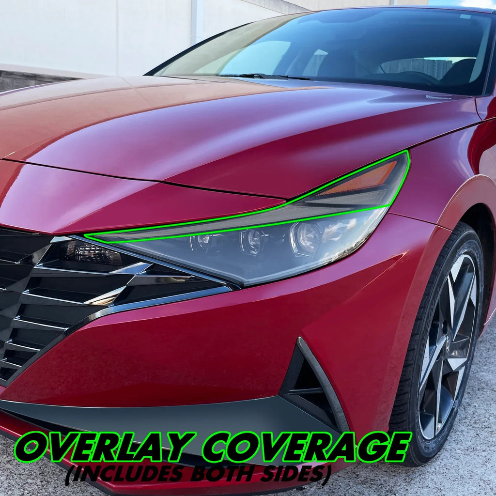2021-2023 Hyundai Elantra | Headlight Eyelid PreCut Vinyl Overlays