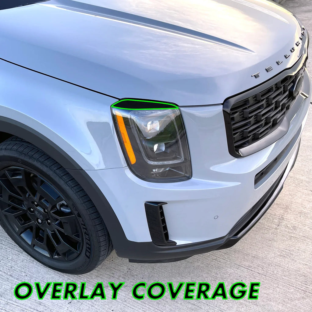 2020-2022 Kia Telluride | Headlight Eyelid PreCut Vinyl Overlays