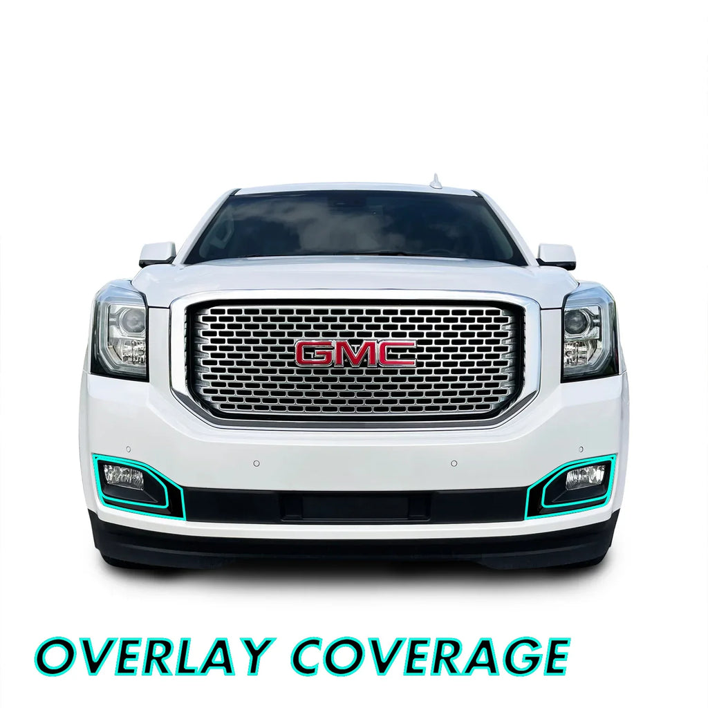 2015-2020 GMC Yukon | Fog Light Trim Chrome Delete PreCut Vinyl Wrap