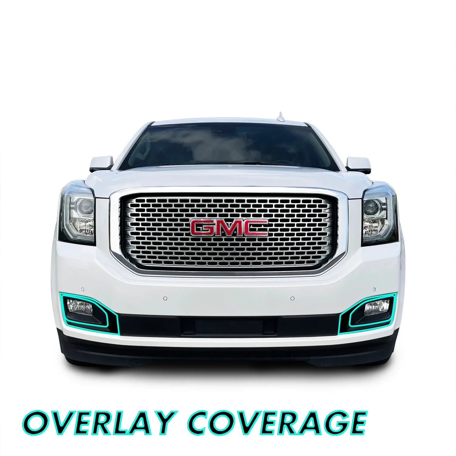 2015-2020 GMC Yukon | Fog Light Trim Chrome Delete PreCut Vinyl Wrap